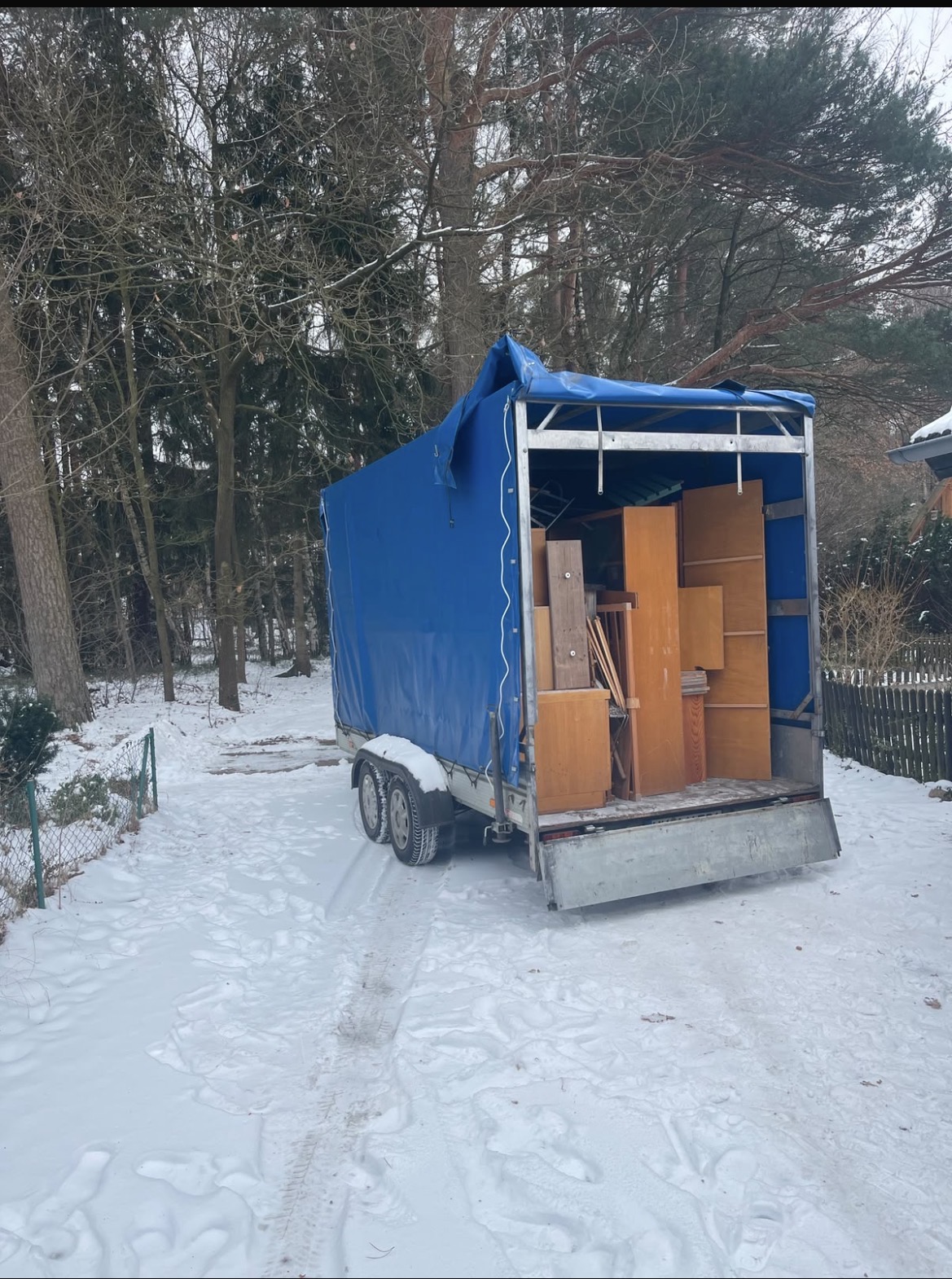 Eigener Anhänger im Einsatz
